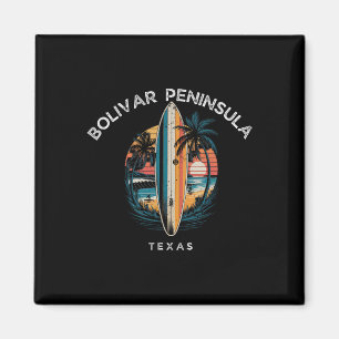 Bolivar schiereiland Texas Mannen Vrouwen Surfen  Magneet