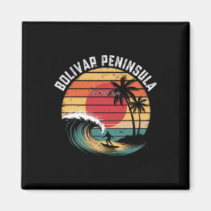 Bolivar schiereiland Texas strand surfen Magneet