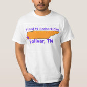 Bolivar, TN Rednek T Shirt Mannen (Voorkant)