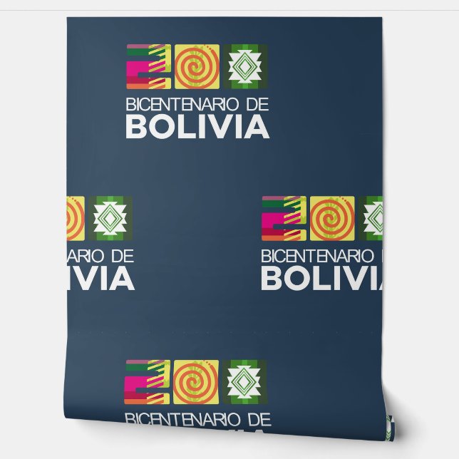 Bolivia 200 jaar vrij behang (Afrollen)
