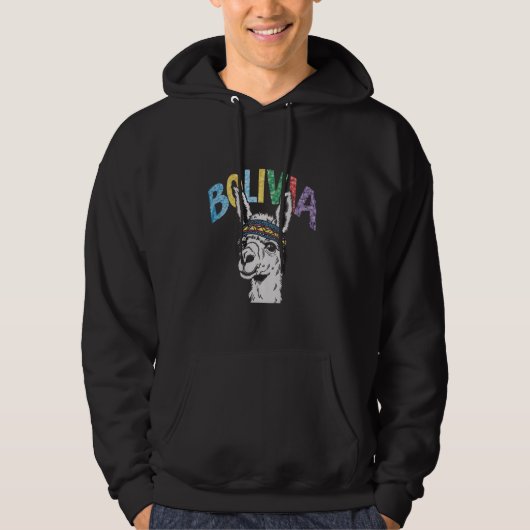 Bolivia Alpaca Boliviaanse Llama Alpaca Dierenvrie Hoodie (Voorkant)