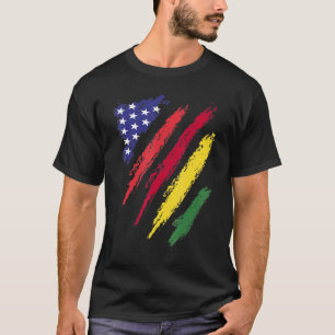 Bolivia Amerikaanse vlag Patriot Heritage T-shirt