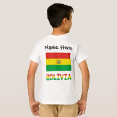 Bolivia and Bolivian Flag with Your Name T-shirt (Achterkant volledig)