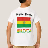 Bolivia and Bolivian Flag with Your Name T-shirt (Achterkant)