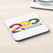 Bolivia bicentenario 200 años  bier onderzetter (Linkerzijde)