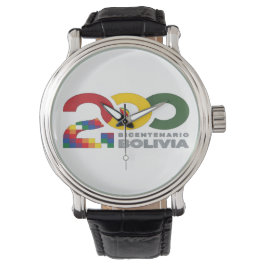 Bolivia bicentenario 200 años horloge