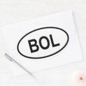 Bolivia "BOL" Ovale Sticker (Envelop)