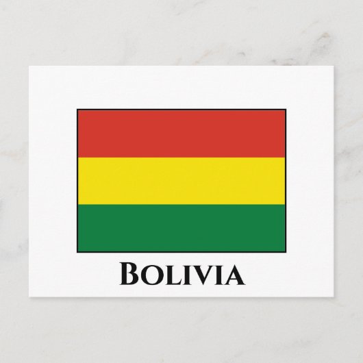 Bolivia (Bolivia) vlag Briefkaart (Voorkant)