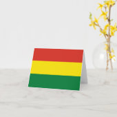Bolivia (Bolivia) vlag Kaart (Gele Bloem)