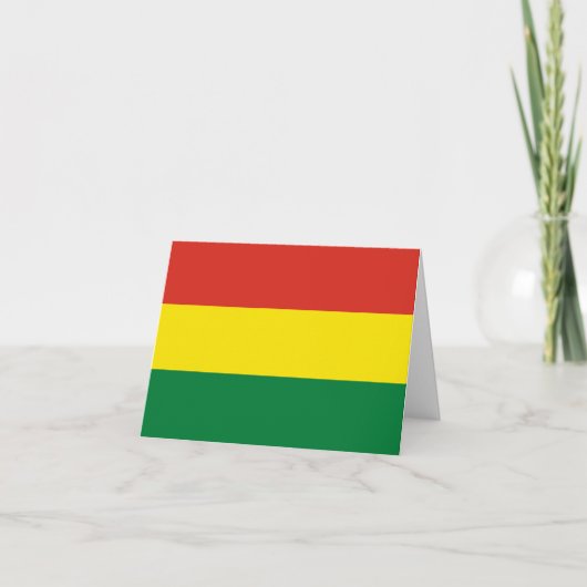 Bolivia (Bolivia) vlag Kaart (Voorkant)