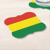 Bolivia (Bolivia) vlag Kartonnen Onderzetters (Gekanteld)