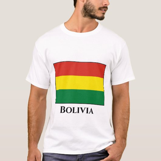 Bolivia (Bolivia) vlag T-shirt (Voorkant)