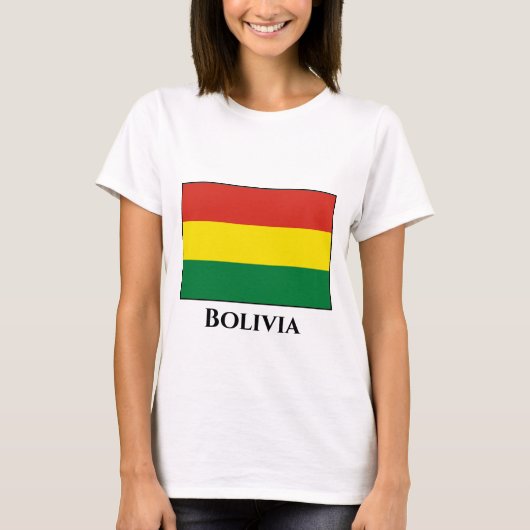 Bolivia (Bolivia) vlag T-shirt (Voorkant)