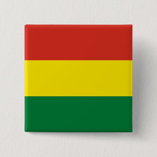 Bolivia (Bolivia) vlag Vierkante Button 5,1 Cm (Voorkant)