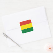 Bolivia (Bolivia) vlag Vierkante Sticker (Envelop)