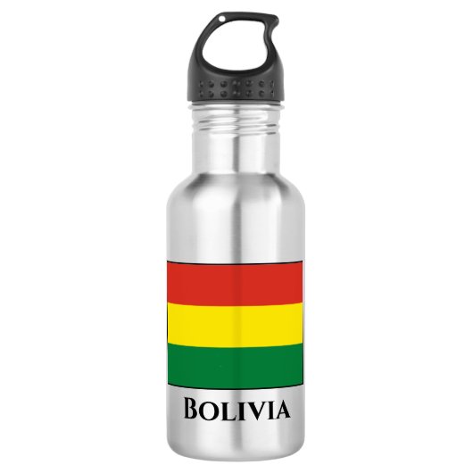 Bolivia (Bolivia) vlag Waterfles (Voorkant)