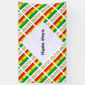 Bolivia Boliviaanse vlag betegeld gepersonaliseerd Spandoek (Verticaal)