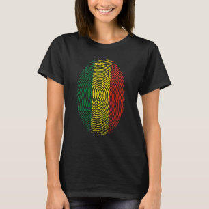 Bolivia Boliviaanse vlag DNA vingerafdruk Mannen V T-shirt