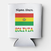 Bolivia Boliviaanse vlag gepersonaliseerd Blikjeskoeler (Voorkant)
