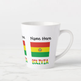 Bolivia Boliviaanse vlag gepersonaliseerd Latte Mok