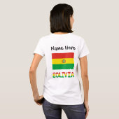 Bolivia Boliviaanse vlag gepersonaliseerd T-shirt (Achterkant volledig)
