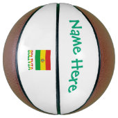 Bolivia Boliviaanse vlag groen gepersonaliseerd Basketbal (Verticaal)