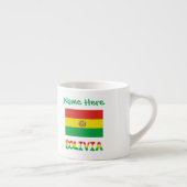 Bolivia Boliviaanse vlag groen gepersonaliseerd Espresso Kop (Rechts)