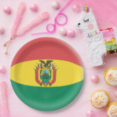 Bolivia Boliviaanse vlag Papieren Bordje (Feest)