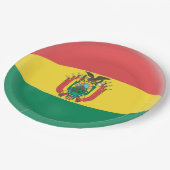 Bolivia Boliviaanse vlag Papieren Bordje (Gekanteld)