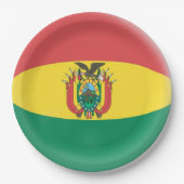 Bolivia Boliviaanse vlag Papieren Bordje (Voorkant)
