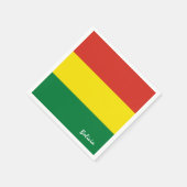 Bolivia & Boliviaanse Vlag partij mode / sportfans Servet (Hoek)