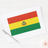Bolivia/Boliviaanse vlag Rechthoekige Sticker (Envelop)
