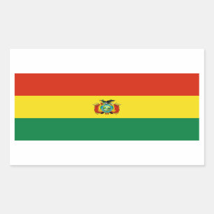 Bolivia/Boliviaanse vlag Rechthoekige Sticker
