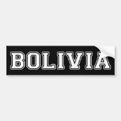 Bolivia Bumpersticker (Voorkant)