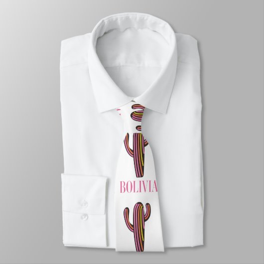 Bolivia cactus reisposter briefkaart sleutelhanger stropdas (Gebonden)