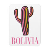 Bolivia cactus reisposter magneet (Verticaal)