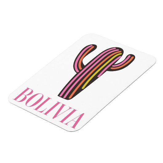Bolivia cactus reisposter magneet (Linkerzijde)