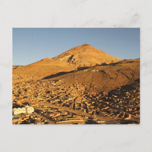 Bolivia Cerro Rico Berg in Potosi Briefkaart (Voorkant)