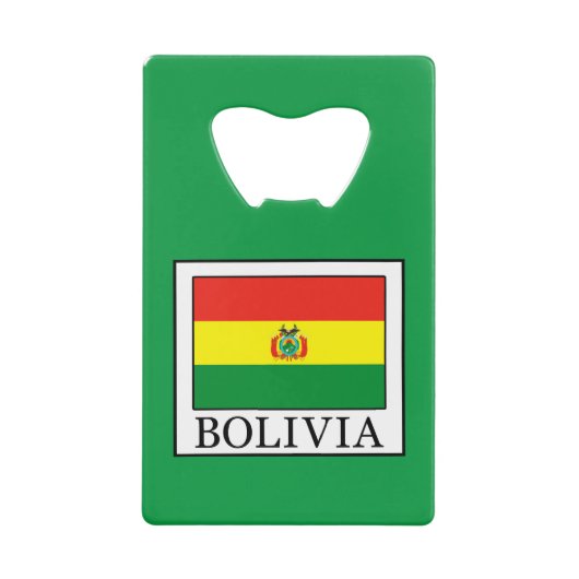 Bolivia Creditkaart Flessenopener (Voorkant)