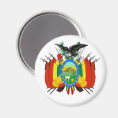 bolivia embleem magnet (Voorkant / Achterkant)