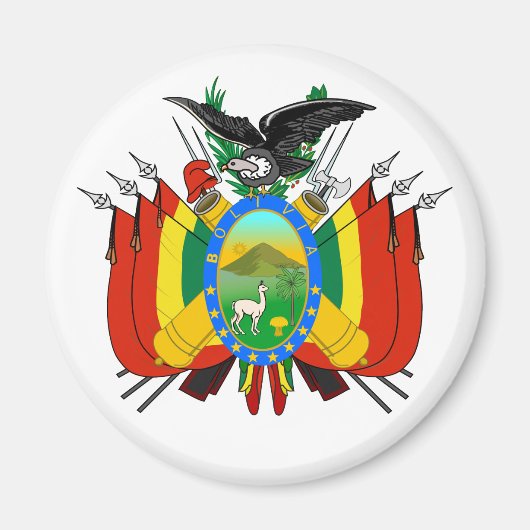 bolivia embleem magnet (Voorkant)