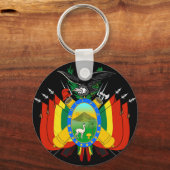 bolivia embleem sleutelhanger (Voorkant)