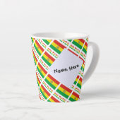 Bolivia en Boliviaanse vlag gepersonaliseerd Latte Mok (Rechterhoek)