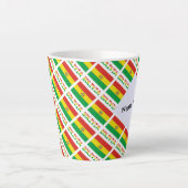 Bolivia en Boliviaanse vlag gepersonaliseerd Latte Mok (Voorkant)