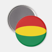 Bolivia Fisheye Vlag Magneet (Voorkant / Achterkant)