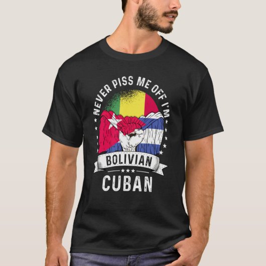 Bolivia Flag Cuba Grown  Humor Citizen Pride T-shirt (Voorkant)