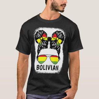 Bolivia Flag Hispanic Heritage Month Bolivian Girl T-shirt