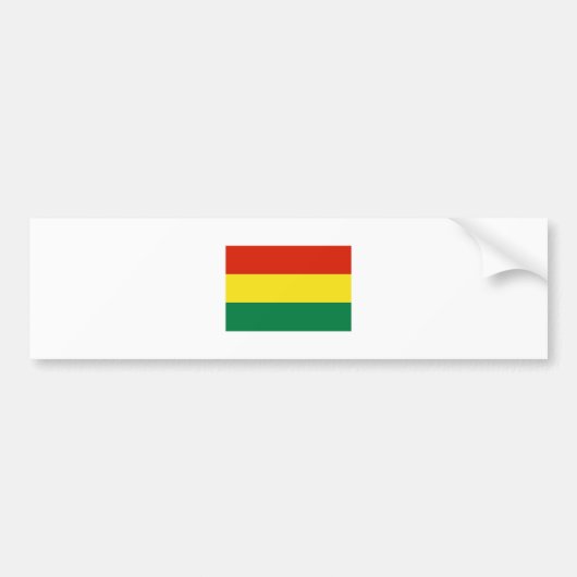 Bolivia FLAG International Bumpersticker (Voorkant)
