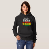 Bolivia Flag Siberian Husky Dog In Pocket Hoodie (Voorkant volledig)
