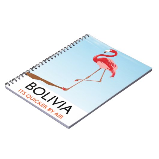Bolivia Flamingo reisposter Notitieboek (Linkerzijde)
